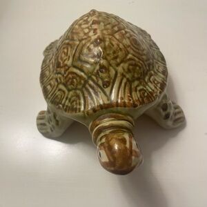 Vintage McCoy Turtle Sculpture Pottery 1930’s USA